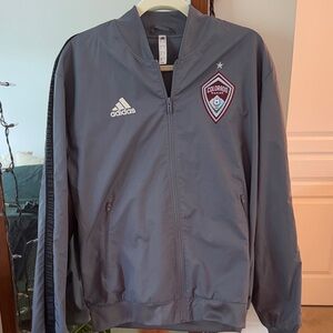 Adidas Gray Colorado Rapids Windbreaker Jacket